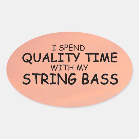 Sticker ovale basse chaîne de temps de qualité (Devant)