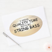 Sticker ovale basse chaîne de temps de qualité (Enveloppe)