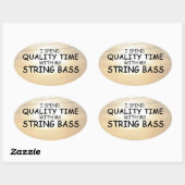 Sticker ovale basse chaîne de temps de qualité (Feuille)