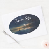 Sticker Ovale Bateau (Enveloppe)