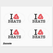 Sticker Ovale Bateaux de carte I 45 (Feuille)