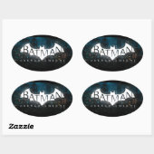 Sticker Ovale Batman Arkham Knight Gotham Logo (Feuille)