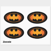 Sticker Ovale Batman | Logo Web d'Halloween (Feuille)