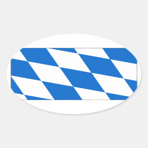 Sticker Ovale Bayrische drapeau Bavière