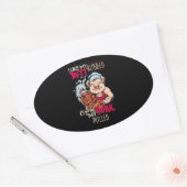 Sticker Ovale BBQ|BBQ Grillmaster Like Butt Rubbed & Pork Pulbbe (Enveloppe)