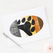 Sticker Ovale Bear Pride désespérée (Enveloppe)