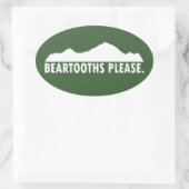 Sticker Ovale Beartooths S'il vous plaît (Sac)