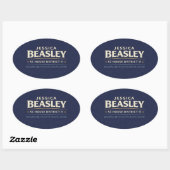 Sticker Ovale Beasley for SC House District 11 (Feuille)