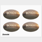 Sticker Ovale Beasley pour le district 11 de la Chambre de SC (Feuille)