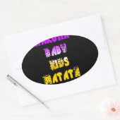 Sticker Ovale Beau Hakuna Matata Art Print (Enveloppe)