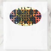 Sticker Ovale Beautiful have a Nice Day Text Print vecteur (Sac)