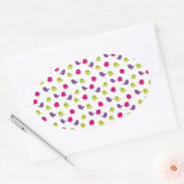Sticker Ovale Beaux oiseaux colorés (Enveloppe)