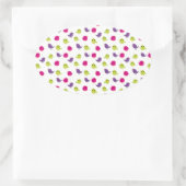 Sticker Ovale Beaux oiseaux colorés (Sac)