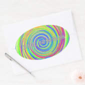 Sticker Ovale Bébé Enfants Dieu vous bénisse..png (Enveloppe)