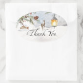 Sticker Ovale Bébé il fait froid dehors à feuillage persistant m (Sac)