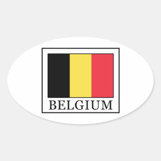 Sticker Ovale Belgique