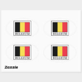 Sticker Ovale Belgique (Feuille)