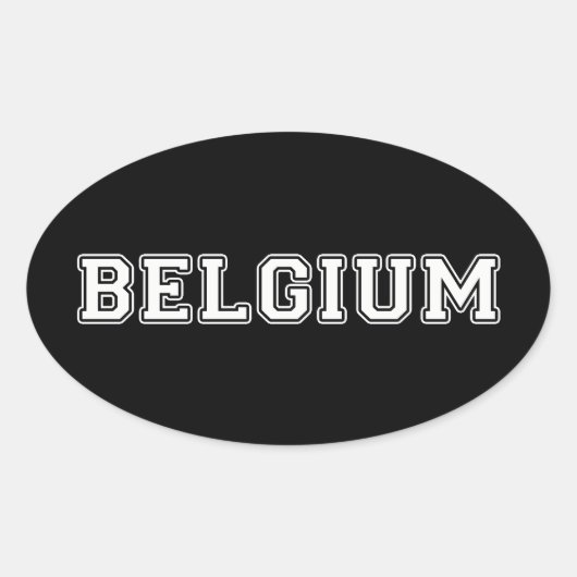 Sticker Ovale Belgique (Devant)