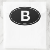 Sticker Ovale Belgique Oval (Sac)