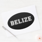 Sticker Ovale Belize (Enveloppe)