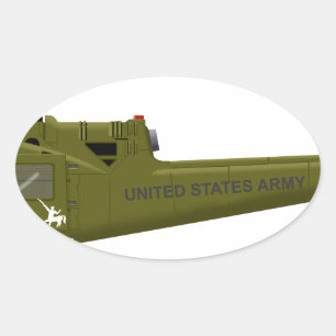 Sticker Ovale Bell UH-1 Centaur