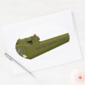 Sticker Ovale Bell UH-1 Centaur (Enveloppe)