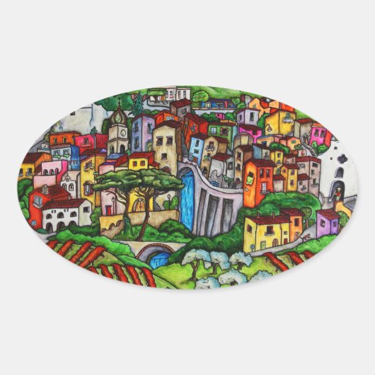 Sticker Ovale Bella Guardia (Devant)