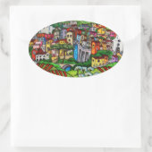 Sticker Ovale Bella Guardia (Sac)