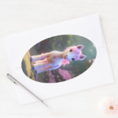 Sticker Ovale Belle 3D Spirit Pony 10 (Enveloppe)