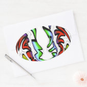 Sticker Ovale Belle conception Extraordinaire ont une belle jour (Enveloppe)