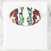 Sticker Ovale Belle conception Extraordinaire ont une belle jour (Sac)