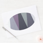 Sticker Ovale Belle impression Extraordinaire Chevron Design Art (Enveloppe)