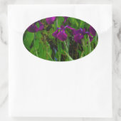 Sticker Ovale Belle Iris Violet (Sac)