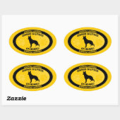 Sticker Ovale Berger allemand Xing (Feuille)