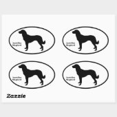 Sticker Ovale Berger anatolien SIlhouette (Feuille)