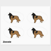 Sticker Ovale Berger belge / Tervuren belge (Feuille)