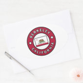 Sticker Ovale Berkeley Californie (Enveloppe)