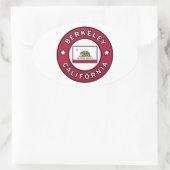 Sticker Ovale Berkeley Californie (Sac)