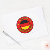 Sticker Ovale Berlin Allemagne (Enveloppe)