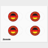 Sticker Ovale Berlin Allemagne (Feuille)