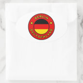 Sticker Ovale Berlin Allemagne (Sac)