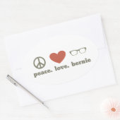 Sticker Ovale Bernie Sanders (Enveloppe)