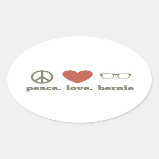 Sticker Ovale Bernie Sanders