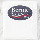 Sticker Ovale Bernie Sanders 2016 (Sac)