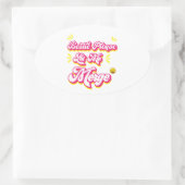 STICKER OVALE BESTIE LAISSE-MOI FUMER (Sac)