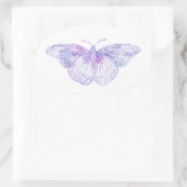 Sticker Ovale Beurre d'aquarelle violet (Sac)