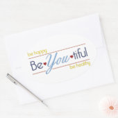 Sticker Ovale BeYoutiful (Enveloppe)