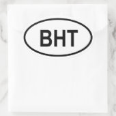 Sticker Ovale Bhoutan "BHT" (Sac)