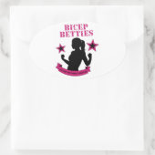 Sticker ovale Bicep Betties (Sac)