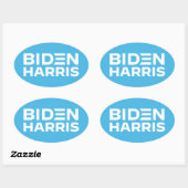 STICKER OVALE BIDEN HARRIS (Feuille)